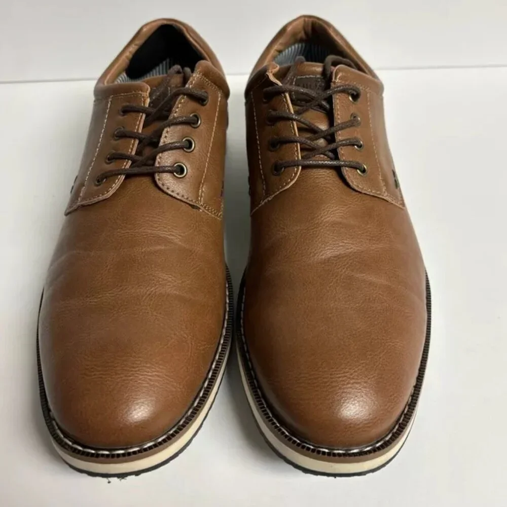 Nunn Bush Men’s Hyde II Plain Toe Oxford Brown, Size 11 M